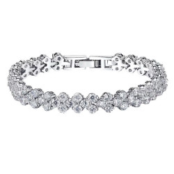 Monemel Swarovski Suyolu  Bileklik (Altın Kaplama)